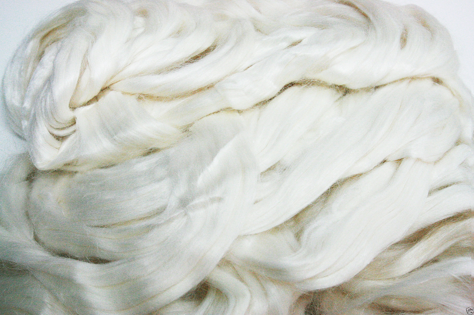 100% Ramie Roving Undyed Combed Top Felting or Spinning (8oz)